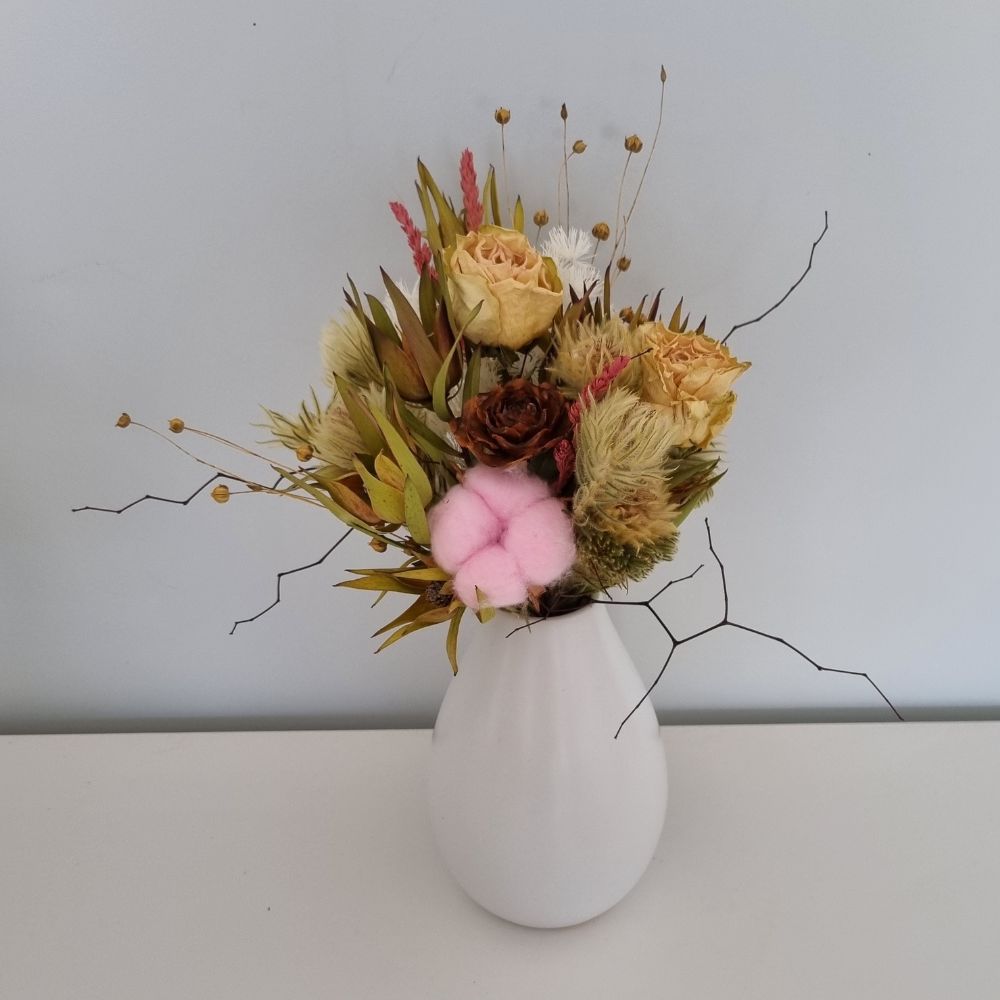 Cottonball Posy Vase