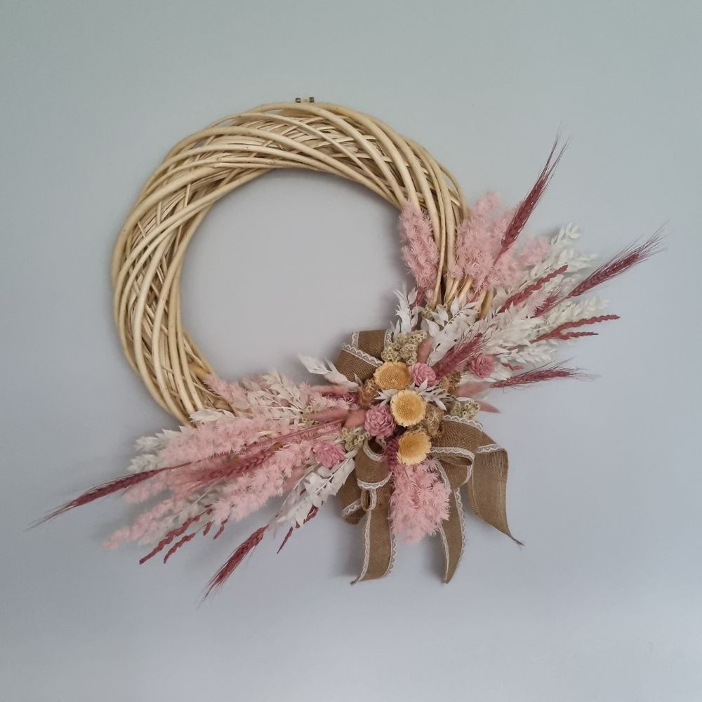 Large Dried Floral Wreath