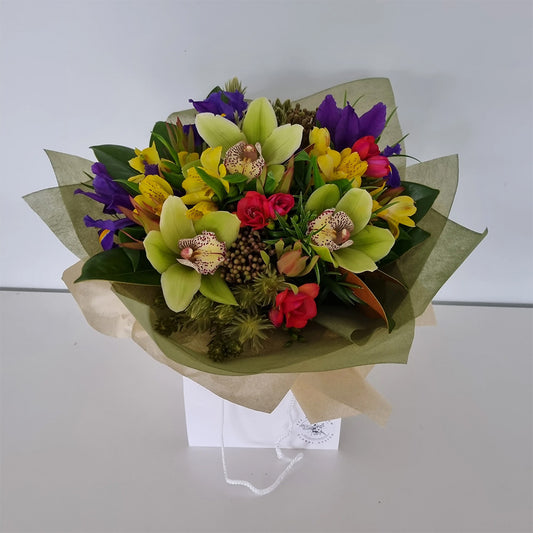 Fresh Flower Posy in bag - Bright